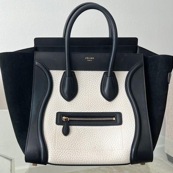 Celine luggage bicolor handbag - Picture 1 of 2